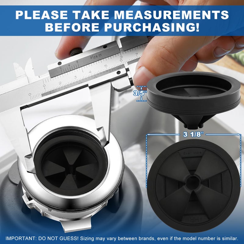 CLEESINK Garbage Disposal Splash Guard Collar Sink Baffle, Food Waste Disposer Accessories for Wasting King, Whirlaway and GE Models (3 1/8 Inch in Diameter) by CLEESINK - Image 2
